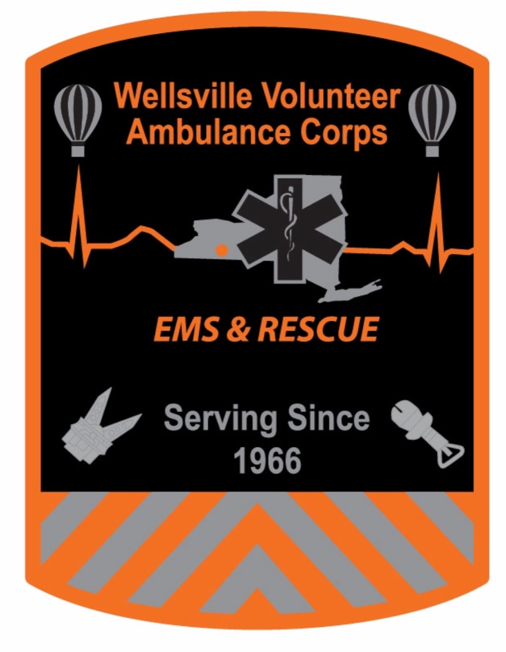 Wellsville Volunteer Ambulance Corps EMS and Rescue patch